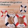 Nautical Life Ring Wall Decor Welcome Aboard Lifebuoy Boat Themed Home Beach House Decoration Gifts Living Room Small Ornament