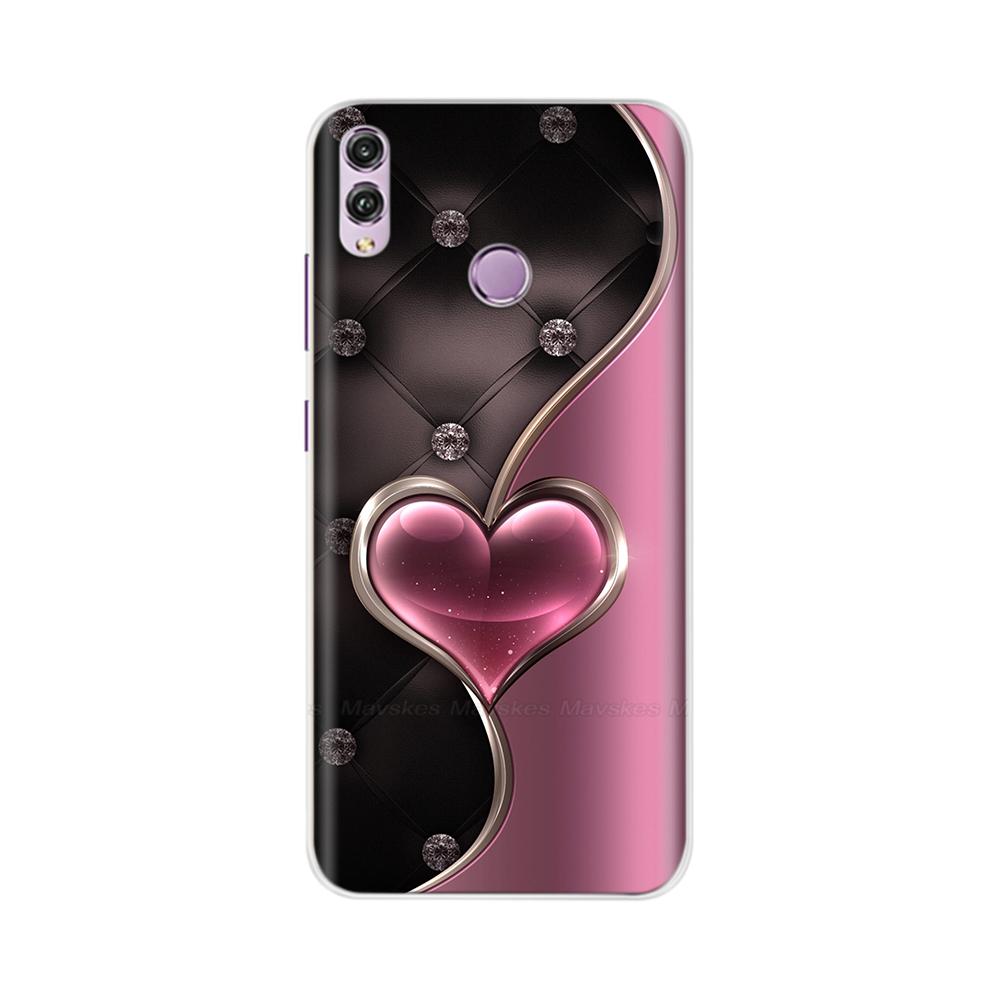 Für Honor 8X Hülle Mode Klare Bunte Weiche Handy-Rückabdeckung Für Huawei Honor 8X Silikon Funda Stoßfänger Schalen für Honor 8X