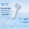 2026 High-Speed Portable Handheld Fan with Stepless Speed, Ice Pack, and Carabiner