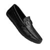 Doudou Shoes Men's 2024 Autumn New One-pedal Lazy Leather Shoes European Station British Loafers Soft-soled Driving Shoes