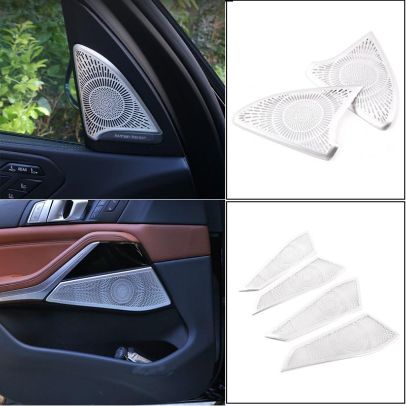 

Для BMW X5 G05 X7 G07-20 аксессуары автомобильная колонка украшение для динамика дверной рожок крышка динамик сетка защита