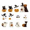 Cute Halloween Paper Hanging Ornament Cat Pumpkin Pendant Creative Ghost Ornament  Yard Decor