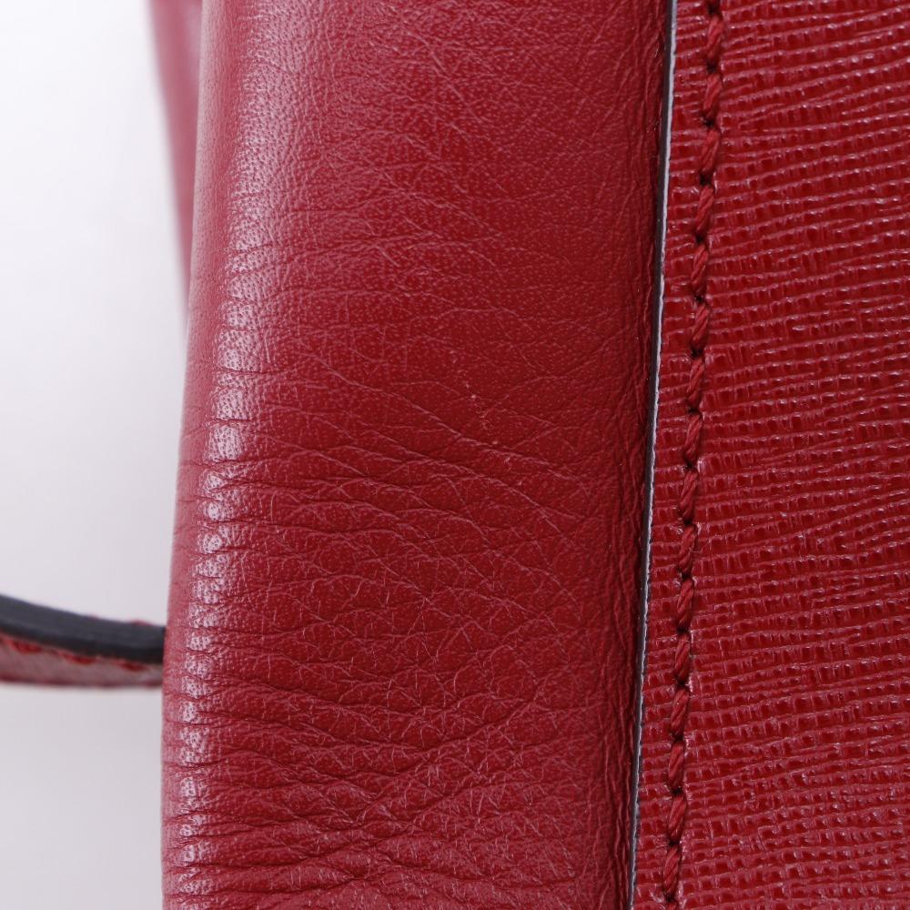 FENDI Petite to Jules Handbag 8BH253 2WAYShoulder Red leather Women Used
