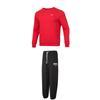 Fleece Crew Neck Pullover Long Sleeve Drawstring Breathable Cuffed Pants Sweatshirt Set Men Sweatshirt Set 691344-11+682928-01