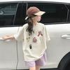 Summer Girls Set Clothes Teenager Fruit Loose T-shirt +Thin Short Hot Pants 4-12 Year Tracksuit Casual
