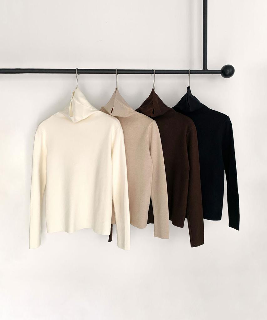 Baseukala Golgi Turtleneck Knitwear (4Colors)