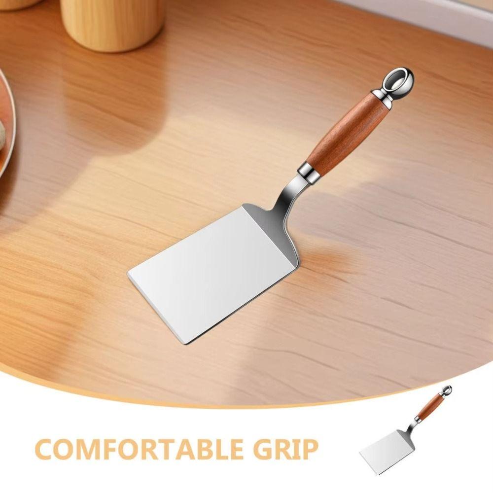 Nonstick Steak Spatula Wood Handle Fish Spatula Heavy Duty Pancake Turner Frying Pancakes