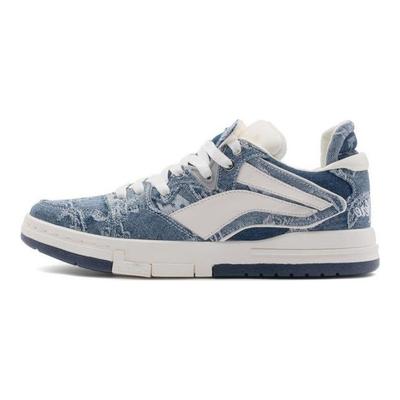 Li Ning We Wo Pro 1807 Special Edition Rutschfest Stoßdämpfend Abriebfest Low-Top Sneaker Damen Sneaker Blau AECR066-2