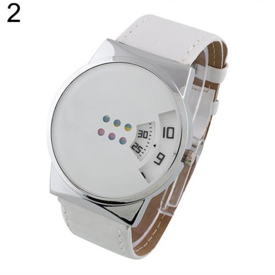 

Модные мужские и женские цифровые кварцевые наручные часы с ремешком из искусственной кожи