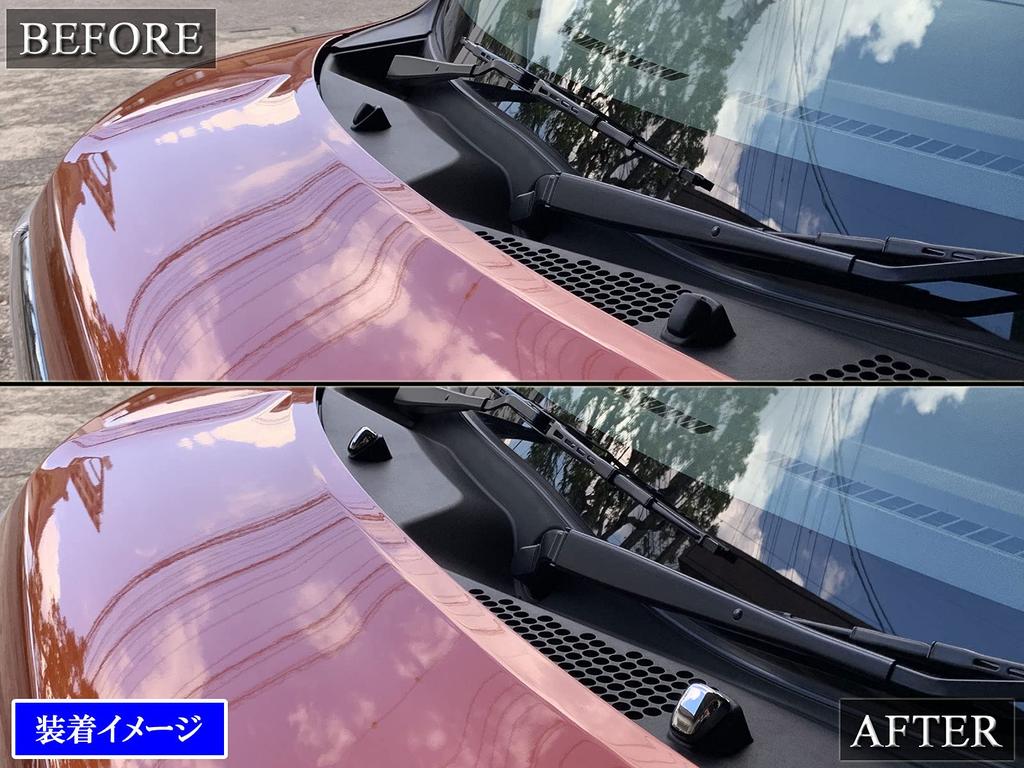 BRIGHTZ Chrome Front Washer Nozzle Cover for the Move Custom LA [WASHER-023] LA100S/LA110S (LA100, LA110, A100, A110, 100, 110)