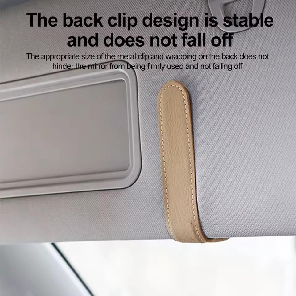 Car Sun Visor Glasses Case Holder Sunglasses Clip Ticket Card Clip Multifunction Portable Clip Auto Interior Accessories