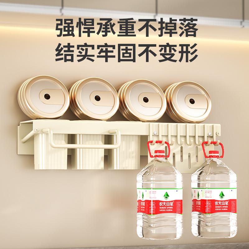 Cross-border new suction cup chopstick cartridge spatula wall-mounted kitchen knife holder multi-functional kitchen rack wholesale
