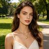 Non-fading Metal Necklace Fish Bone Necklace Punk Street Style Hollow