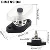 Bus Bar & Cover Ground Distribution Block Kit Universal Car Boat Marine Pickup Trailer Power Distribution Terminal Block