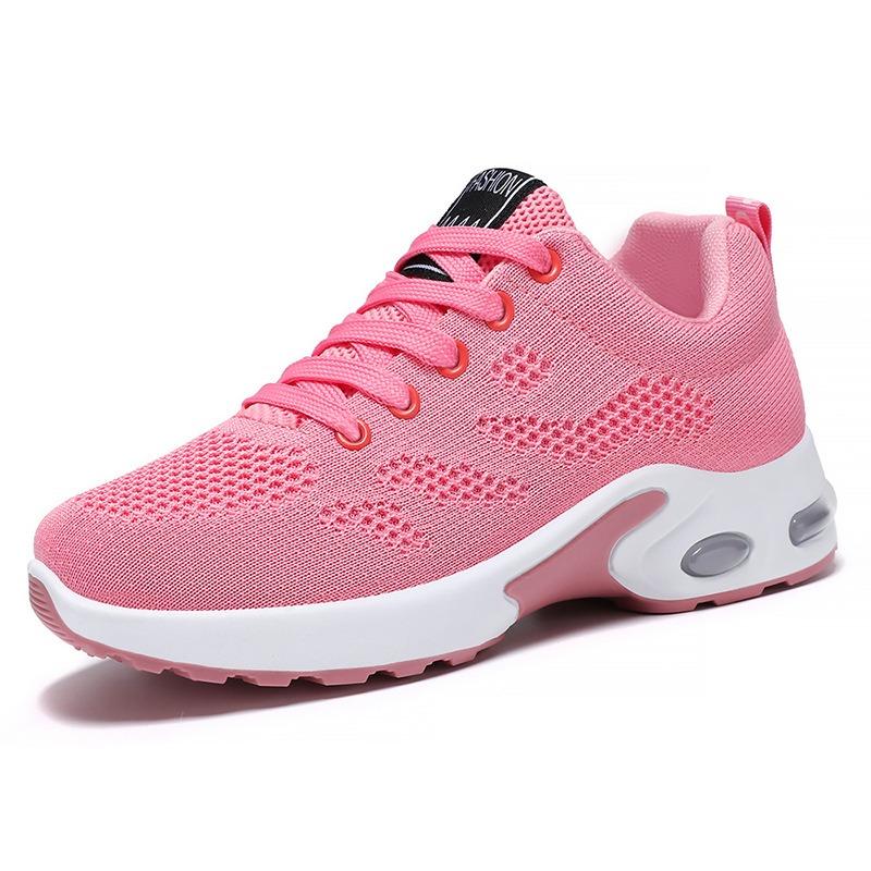 Shoes women's new large-size women's shoes casual air cushion running shoes breathable soft-soled sports shoes women