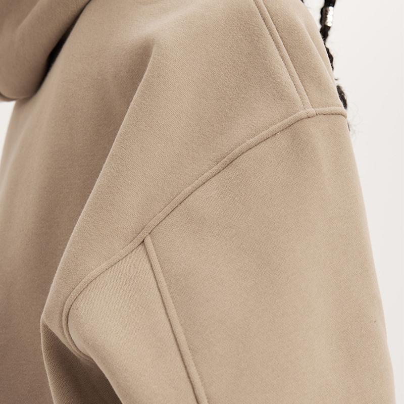Women's Sweatshirt Set Fashion Hooded Round Neck Long Sleeve Top Casual Loose Warm Two-piece Set