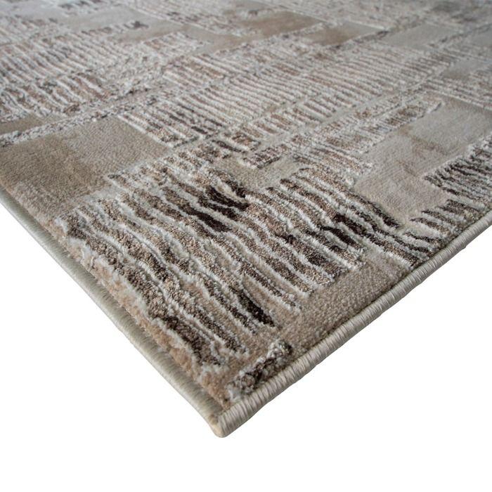 Vintage Living Room Rug Kapla Pattern Beige 120x170