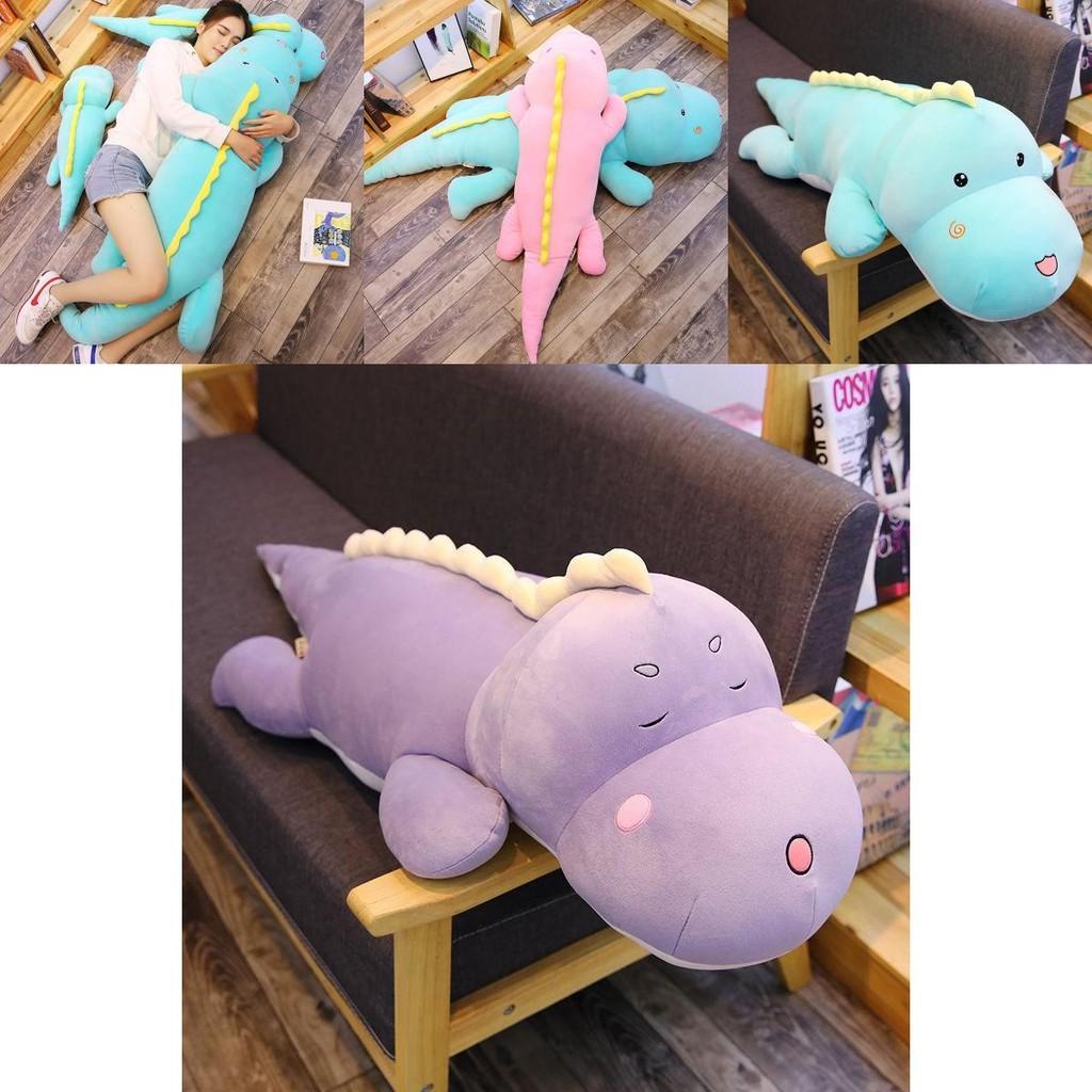 Adorable Dinosaur Stuffed Toy Plush Doll For Girls Comforting Home Decor Pillow