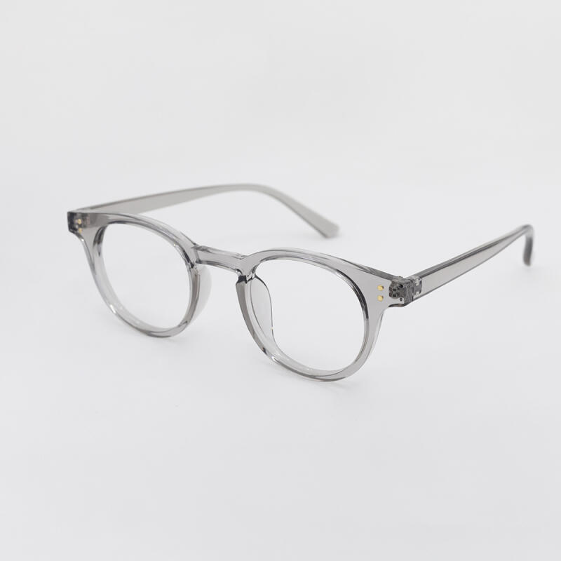 SBKA Icon-C04 Round Horn-Rimmed Glasses (Blue Light Blocking)