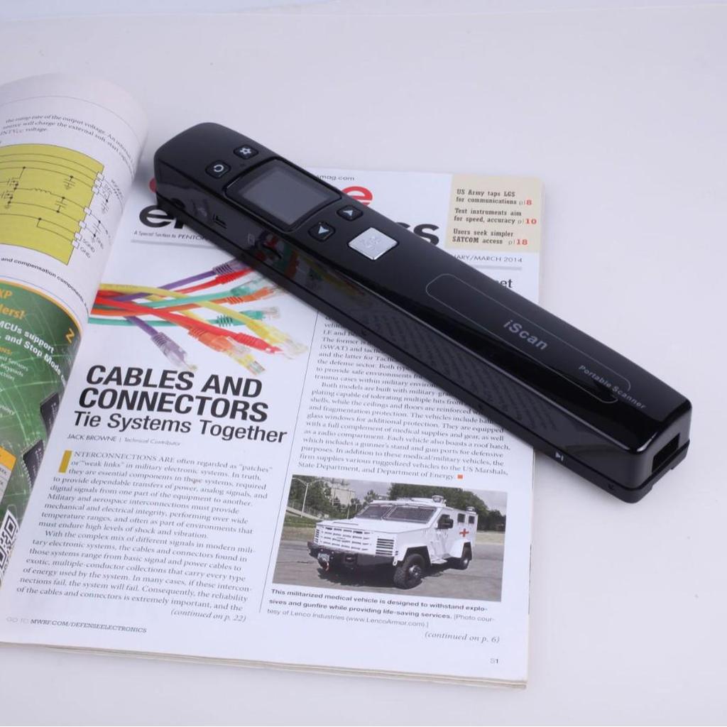 Compact Wireless A4 HD Handheld Book & Document Scanner