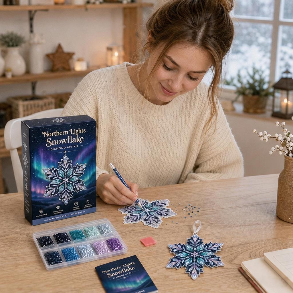 Snowflake Shaped Kit - DIY for Home Wall Decor