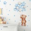 Cartoon Star Bear Moon Cloud Decoration Wall Decal Home Decoration Wall Decal Self Adhesive