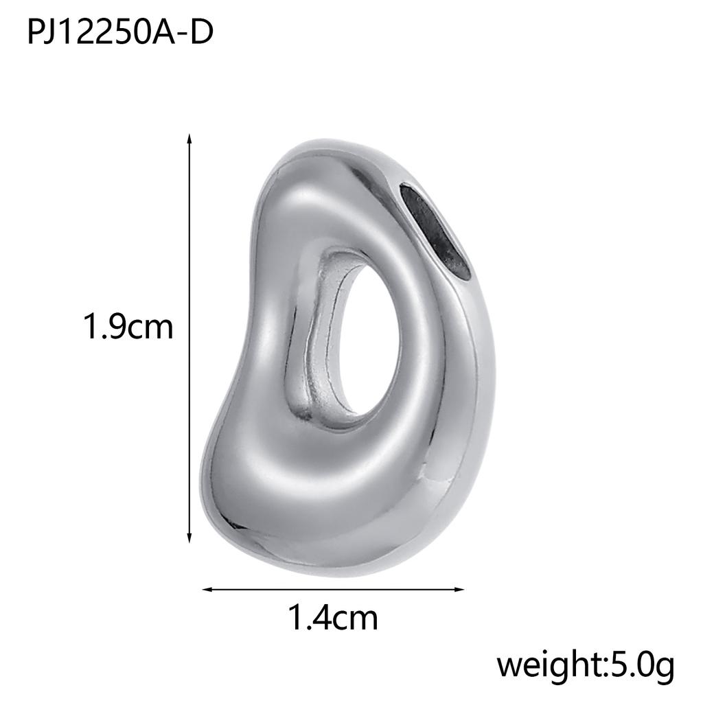 CARLIDANA Hot Sale Stainless Steel Capital Letter Alphabet Irregular Bubble Initial Pendant Charms For DIY Jewelry Necklace