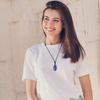 [KOAI] Lapis Lazuli Teardrop Adjustable Length Power Stone Necklace for Women and Men