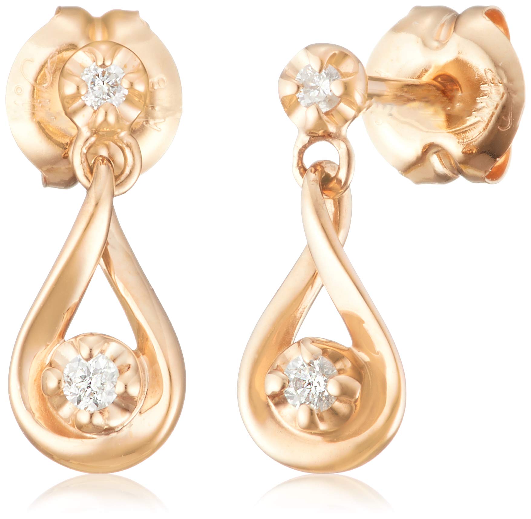 

Сережки з рожевого золота K18 Drop Diamond 111331153109 [Yondo Sea] (PG) Жіночі