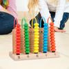 Abacus Toy Math Counting Bead Hand Eye Coordination Counters Toys Wooden for