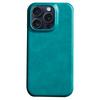 For iPhone 16 Pro Case Calf Texture PU Leather Hard PC Protective Phone Cover
