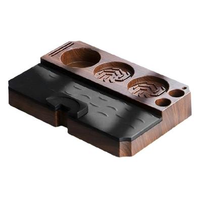 Coffee Tamper Station Multifuntional ABS Tamping Station Coffee Tamping Stand ABS Texture Present for Coffee Enthusiasts