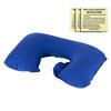Inflatable flocking U-shaped pillow for outdoor travel. Inflatable pillow for storage and portable rest with leak repair patch