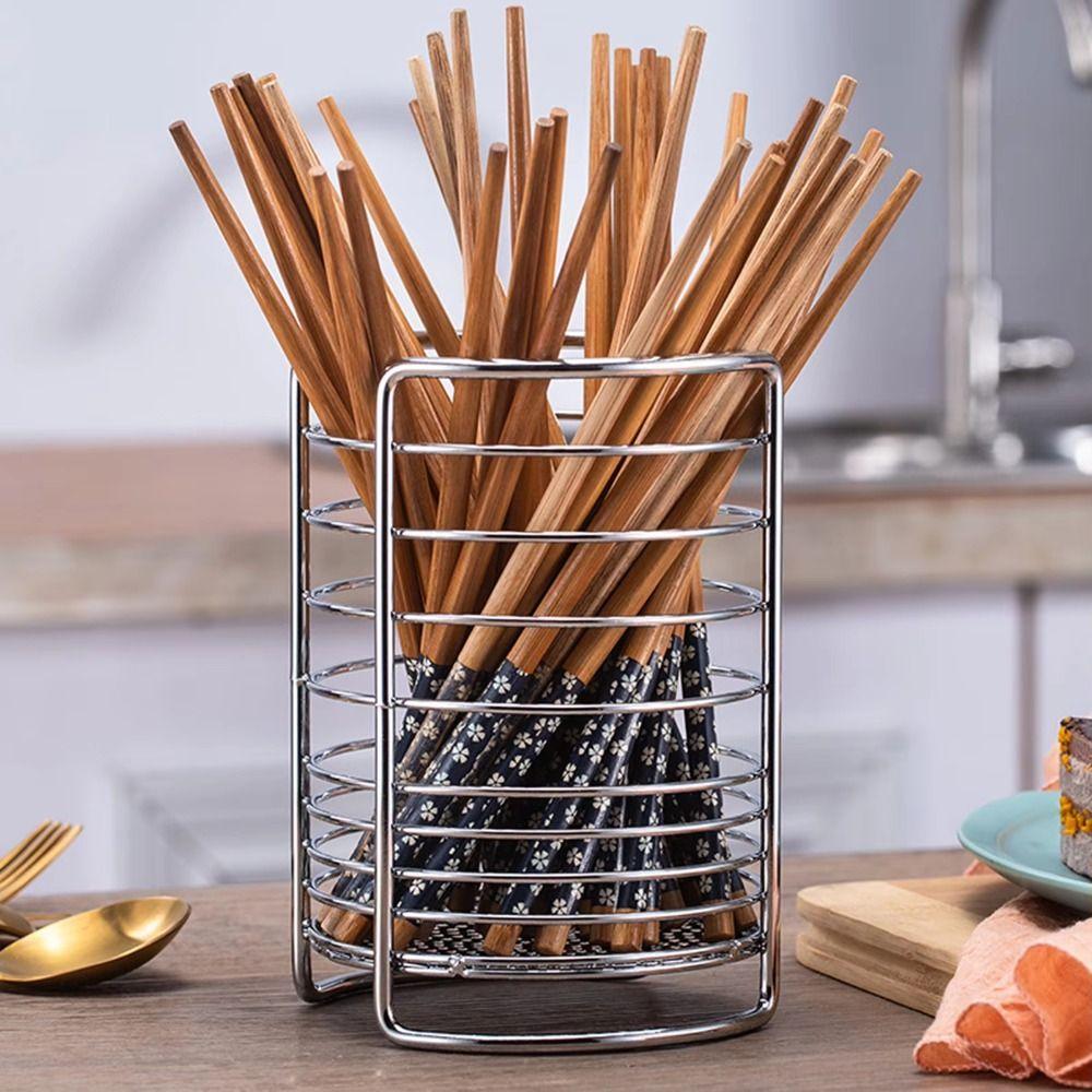 Draining Hole Base Chopstick Drying Racks Round Tableware Organizer  Desktop Organization