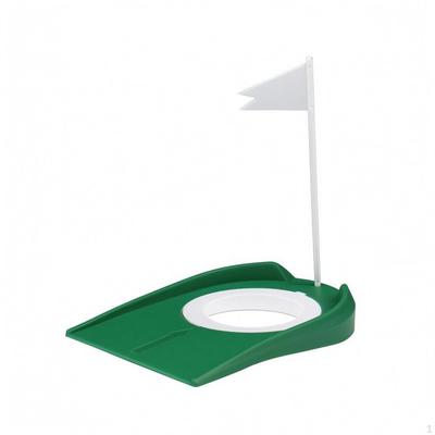 Golf Putting Cup with Flag Practice Hole WedgeShaped Base