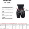 Women Sexy Belly Chain Belt Tassels Chain Leg Harness Bdms Bondage Thigh Garter Belt Leather Lingerie Fetish Exotic Accessorie