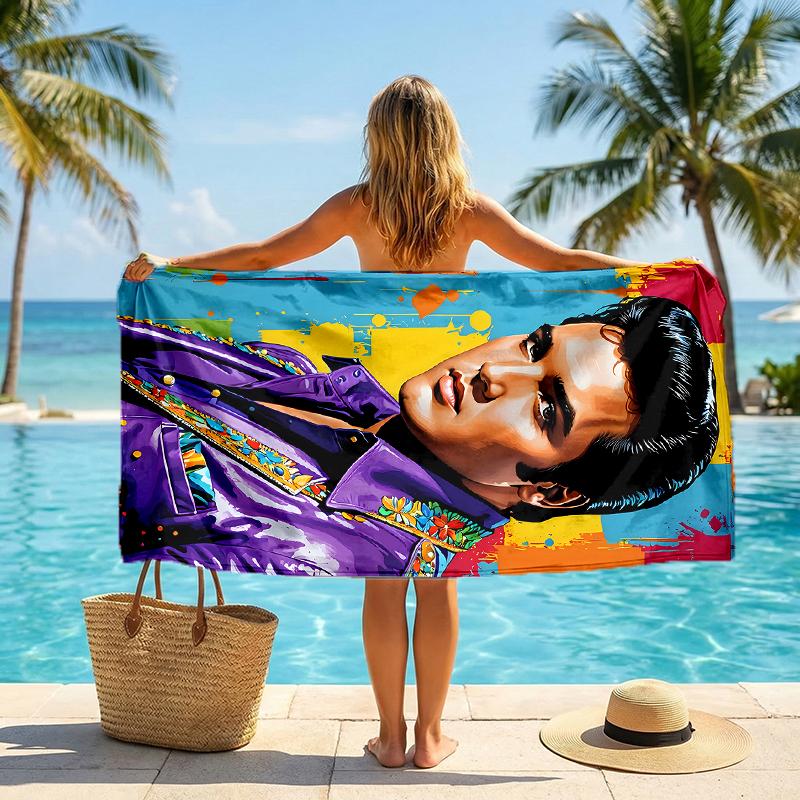Elvis Fashion Beach Towel: Ideal for Summer Adventures Soft, absorbent and quick drying suitable for swimming and bathing