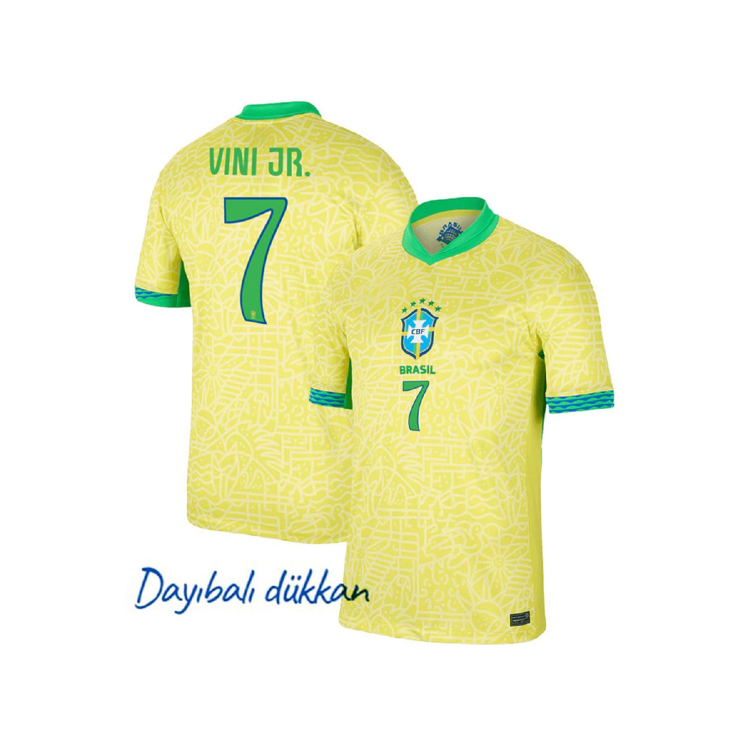 

Домашняя майка Daybal Brazil Vini Jr Евро-2024 S жёлтый