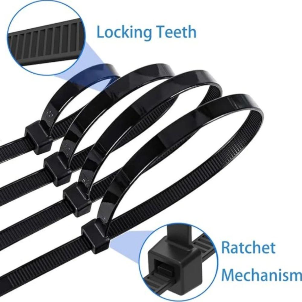 Multicolor Heavy Duty Cable Ties Detachable Self-Locking Cable Ties Zip Ties Electrical Panel