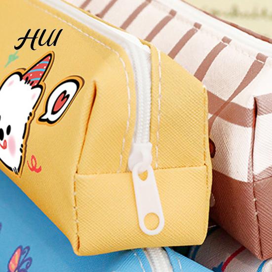Cute Animal Pencil Pouch Puppy Case Large Capacity Cartoon Waterproof Students Stationery Bag for Pens Markers Back-to-School Gift