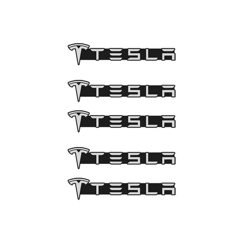 

2/5/10pcs Aluminum Car Audio Speaker Stickers Logo Decal For Tesla Model 3 Y S X Cybertruck Roadster Coil Highland Accessories