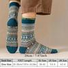Men's Retro Ethnic Style Mid-Calf Warm Socks - Japanese Trend for Fall/Winter