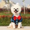 Classical Dog T-Shirts Bowtie Plaid Thin Summer Breathable Dog Clothes for Small Large Dogs Chihuahua Puppy Pet Cat Vest