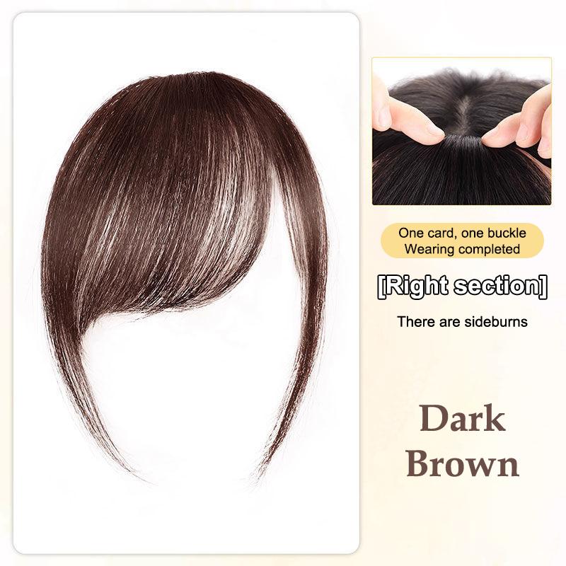 

Синтетична Накладна Невидима Чубчик на Повітрі Перука Передній Чубчик Шиньйон Чорно-Коричневий Аксесуар для Волосся для Жінок