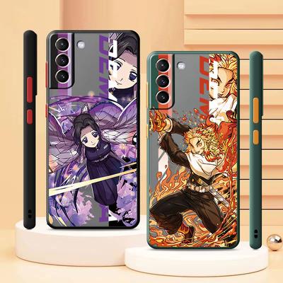 Coque pare-chocs souple pour Samsung Galaxy S20 Fe, S21 Plus, S22, 5g, S9, S10 Lite, S10e, S8, S10, S23 Ultra, S23, Anime Demon Slayer Capa