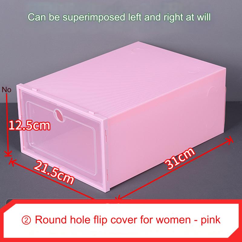 Shoe Organizer Stackable Shoe Storage Boxes Drawer Type Front Opening Shoe Rack Organizer Cabinet Shoes Container Thick Plastic