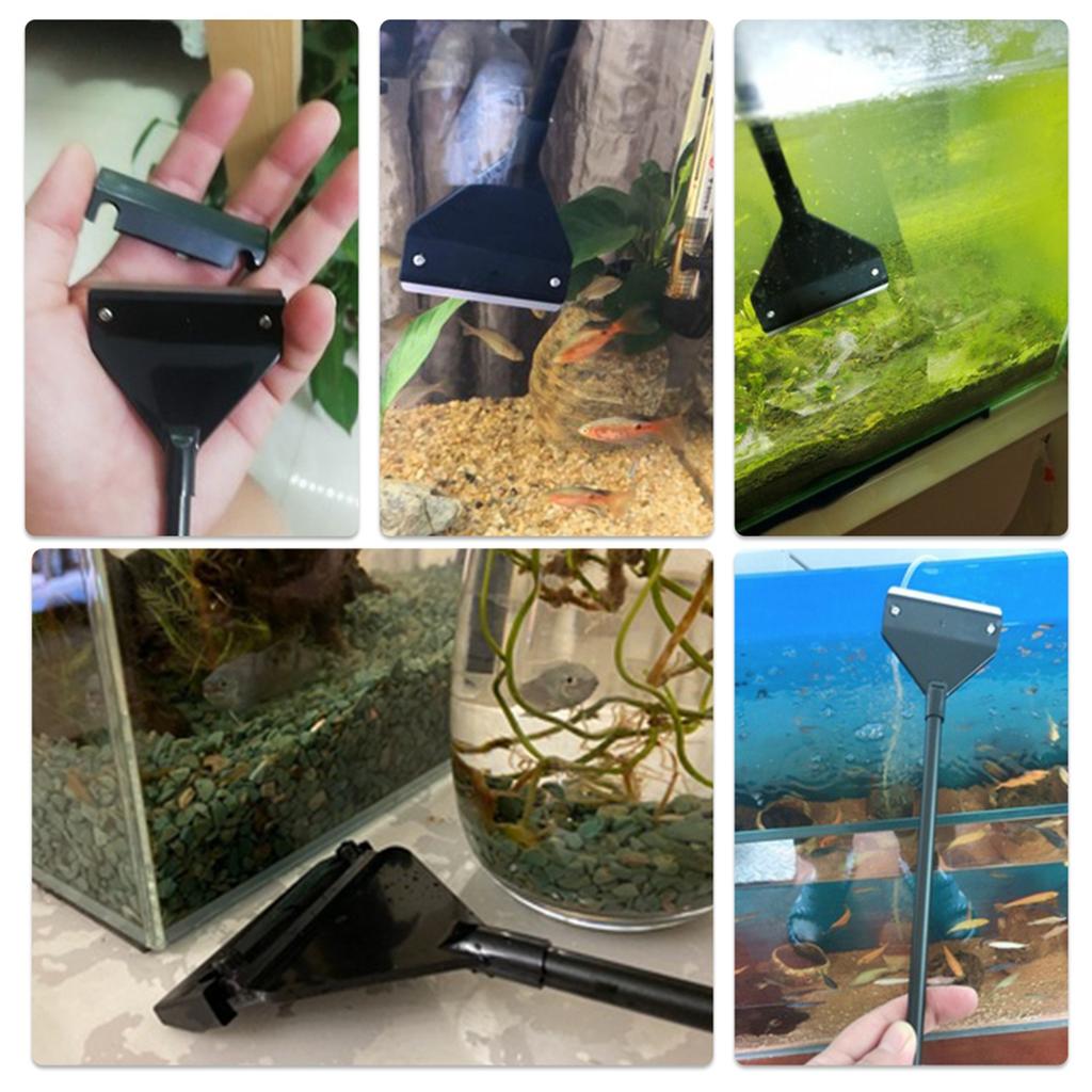 Aquarium Algae Scraper Fish Tank Cleaner Keep Hands Dry Sharp Scraper To Remove Algae 90CM