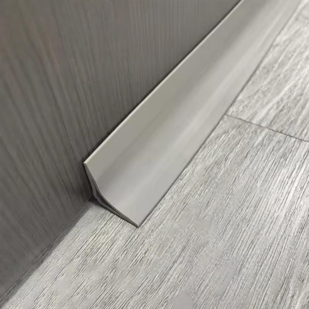 1pc 1M/39.37in Floorinner Corner Strip Self-Adhesive Wall Corner Molding Linetriangular Edge Tape Skirting Line Caulk Decorative