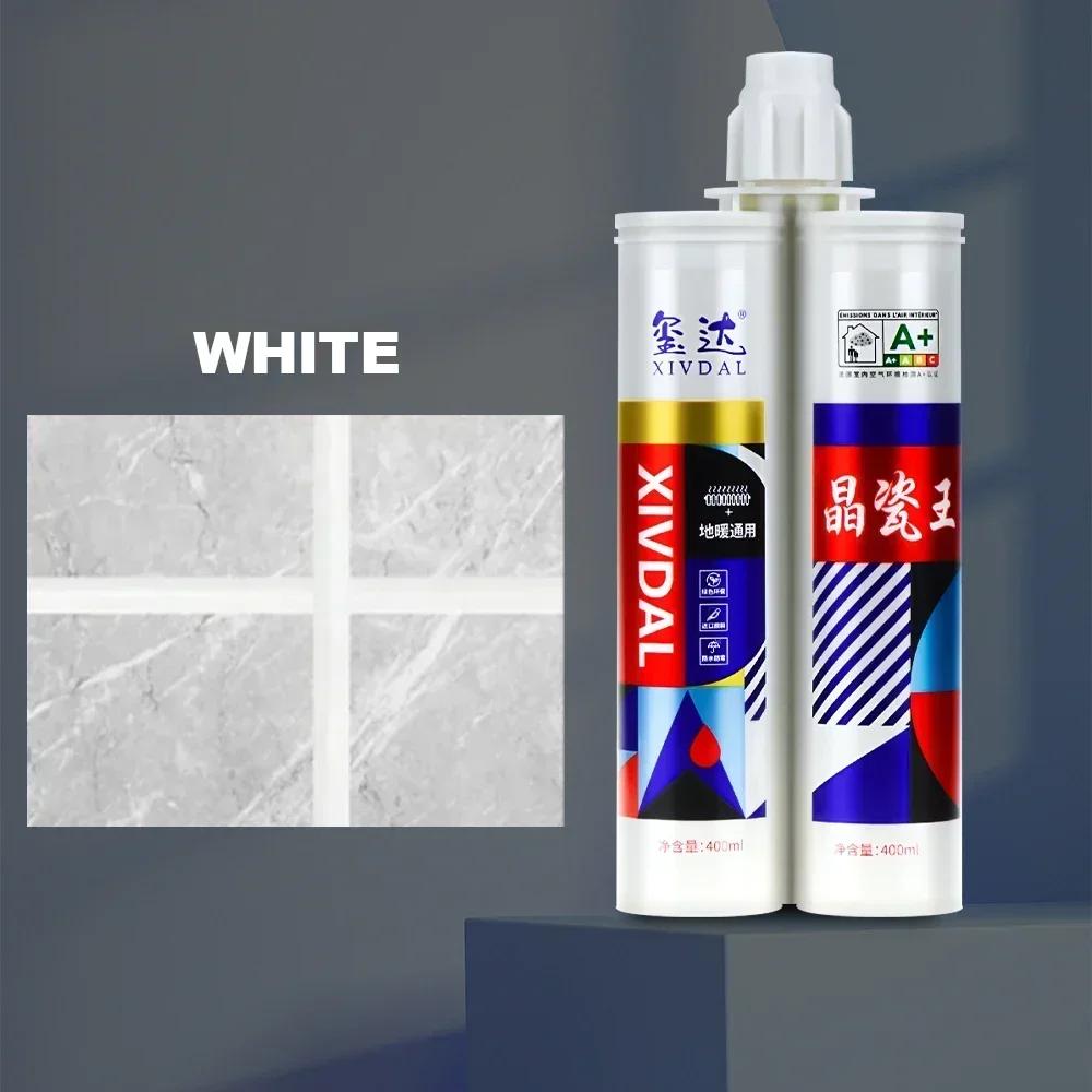 

Tile Grout Wall Seam Color for Tiles Floor Bathroom Decontamination Seam Repair Cleaner Agent Paint Tile Sealant Corner Pointing белый