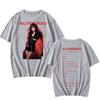 LISA Alter Ego 2025 Camiseta Estampada Kpop LISA Roupas Novas Mulheres Homens Algodão de Alta Qualidade Tendências Design Estética Top Y2K Camiseta